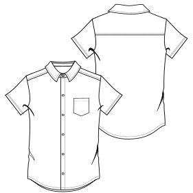 Moldes de confeccion para HOMBRES Camisas Camisa 800 MC